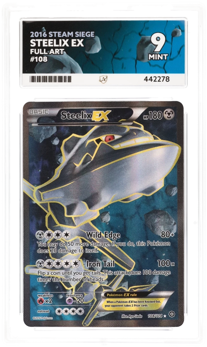 Steelix EX Full Art 108 - Ace 9 - Steam Siege