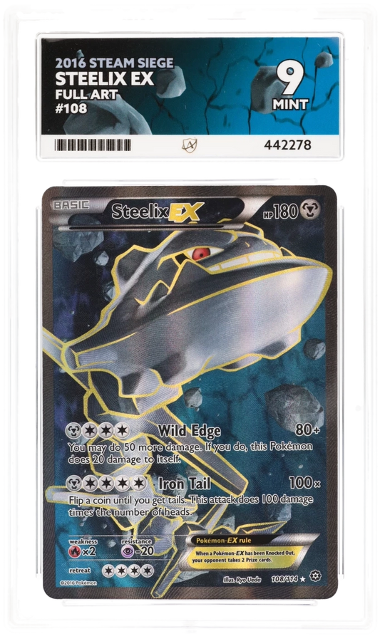 Steelix EX Full Art 108 - Ace 9 - Steam Siege