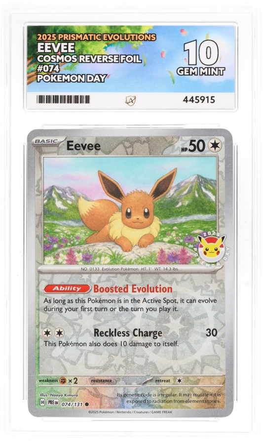 ACE 10 - Eevee - 074/131 - Prismatic Evolutions - Pokemon Day - Pokemon