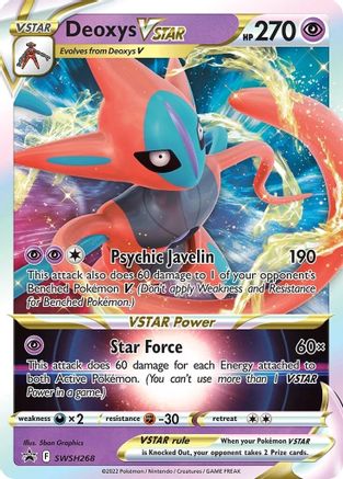 Deoxys VSTAR - SWSH268 SWSH268/307 - SWSH Sword & Shield Promo Cards Holofoil