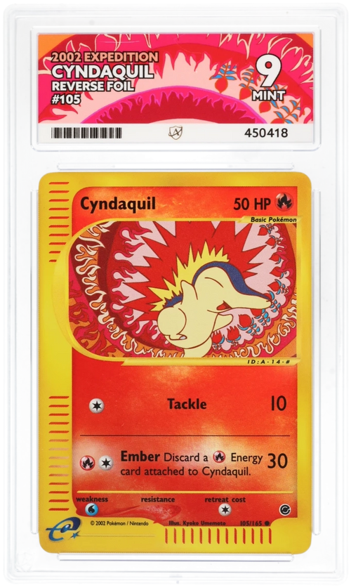 ACE 9 - Cyndaquil - 105/165 - Expedition - Pokemon - front