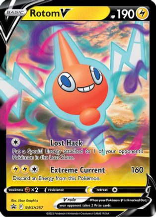 Rotom V SWSH257/307 - SWSH Black Star Promos Holofoil