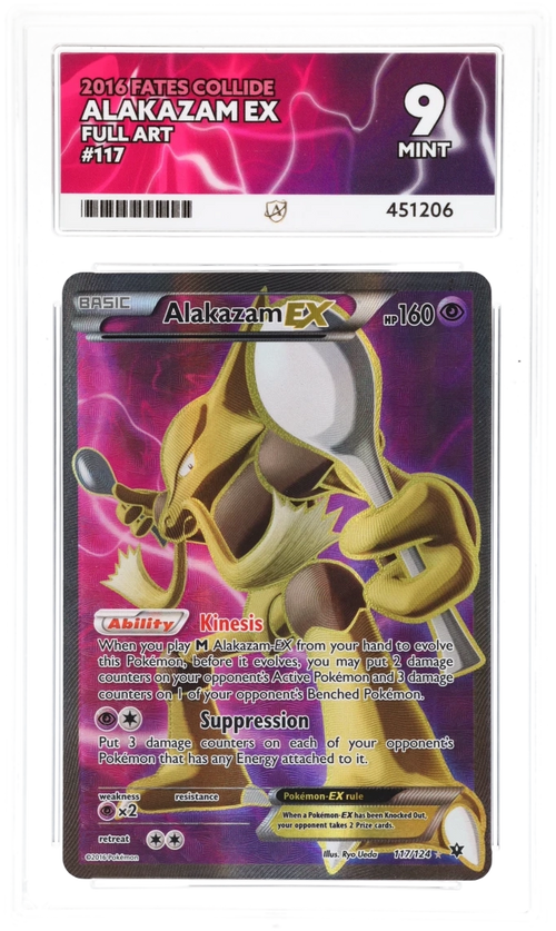 Alakazam EX Full Art 117/124 - Ace 9 - 2016 Fates Collide