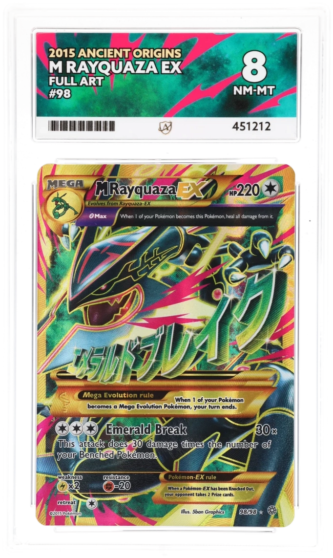 M Rayquaza EX Full Art 98/98 - Ace 8 - Ancient Origins