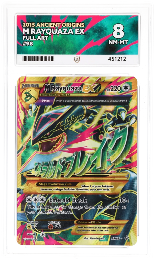 M Rayquaza EX Full Art 98/98 - Ace 8 - Ancient Origins
