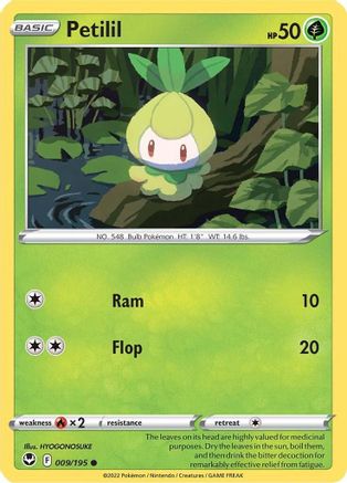 Petilil 9/195 - Silver Tempest Reverse Holofoil