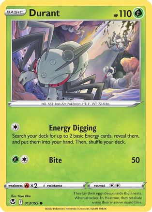 Durant 13/195 - SWSH12 Silver Tempest