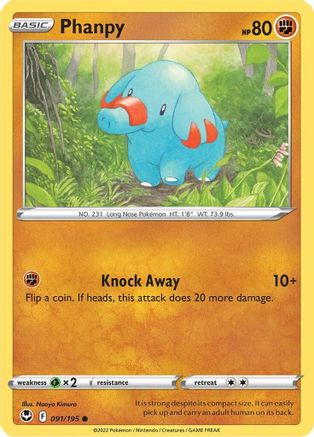 Phanpy 91/195 - Silver Tempest Reverse Holofoil