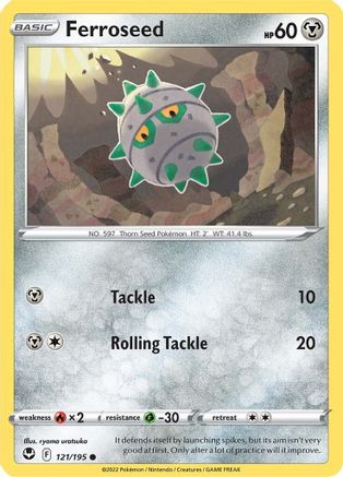 Ferroseed 121/195 - Silver Tempest Reverse Holofoil