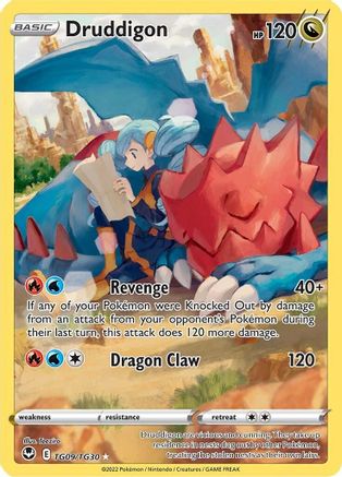 Druddigon TG09/30 - SWSH12 Silver Tempest Trainer Gallery Holofoil