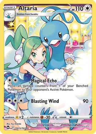 Altaria TG11/30 - SWSH12 Silver Tempest Trainer Gallery Holofoil
