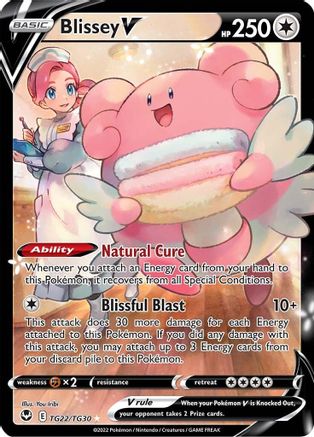 Blissey V TG22/30 - SWSH12 Silver Tempest Trainer Gallery Holofoil