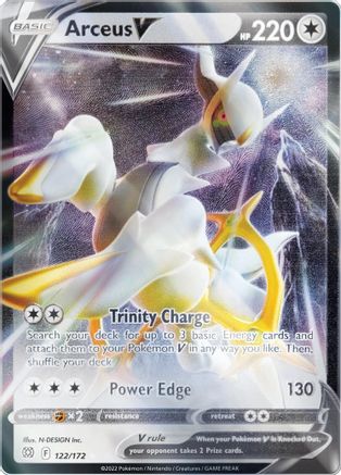 Arceus V - 122/172 (Metal Card) 122 - Miscellaneous Cards & Products Holofoil