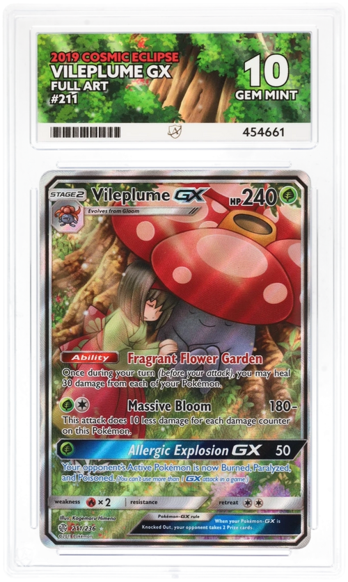 Vileplume GX Full Art 211/236 - Ace 10 - Cosmic Eclipse