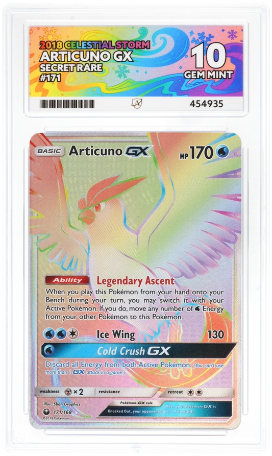 ACE 10 - Articuno GX - 171/168 - Celestial Storm - Pokemon