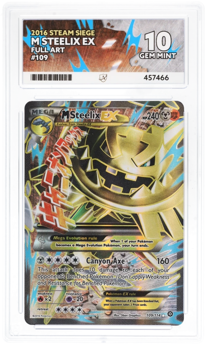 ACE 10 - M Steelix EX - 109/114 - Steam Siege - Pokemon - front