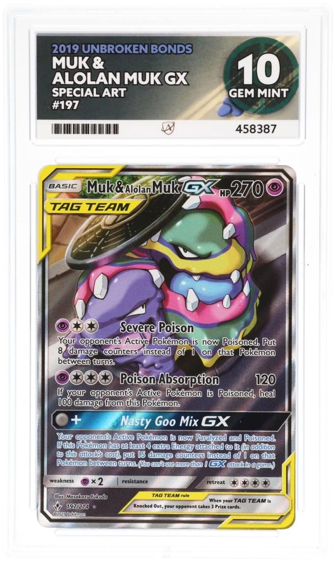 Muk & Alolan Muk GX 197 - Ace 10 - Unbroken Bonds