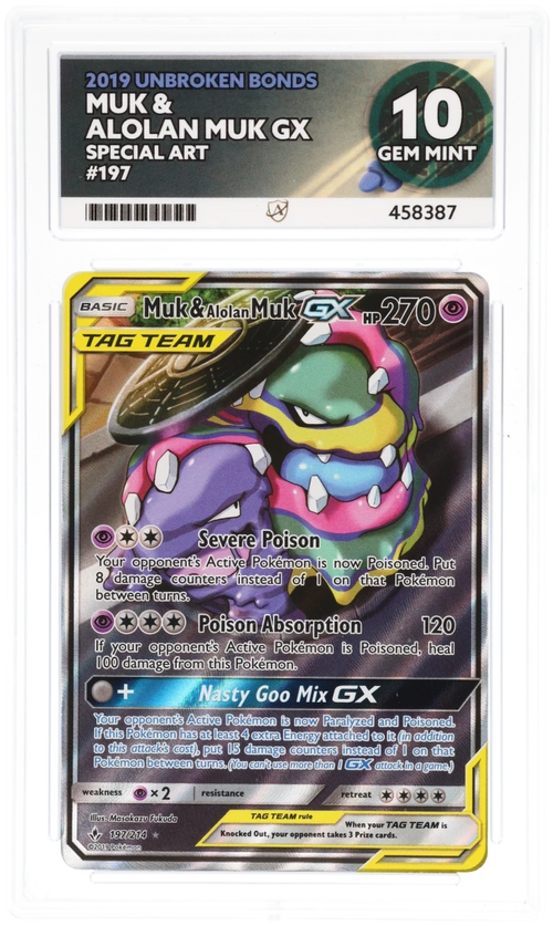 Muk & Alolan Muk GX 197 - Ace 10 - Unbroken Bonds