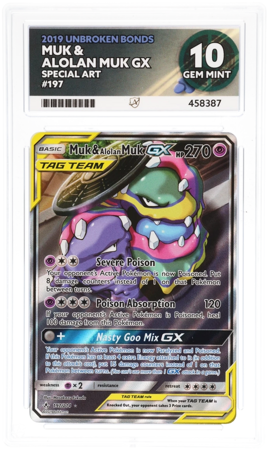 Muk & Alolan Muk GX 197 - Ace 10 - Unbroken Bonds