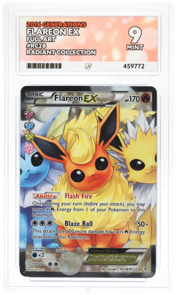 Flareon EX Full Art RC28/RC32 - Ace 9 - Generations