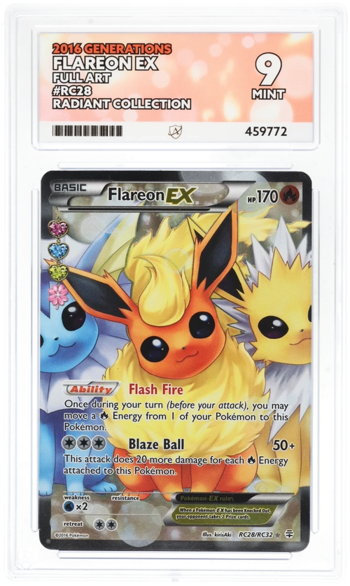 Flareon EX Full Art RC28/RC32 - Ace 9 - Generations
