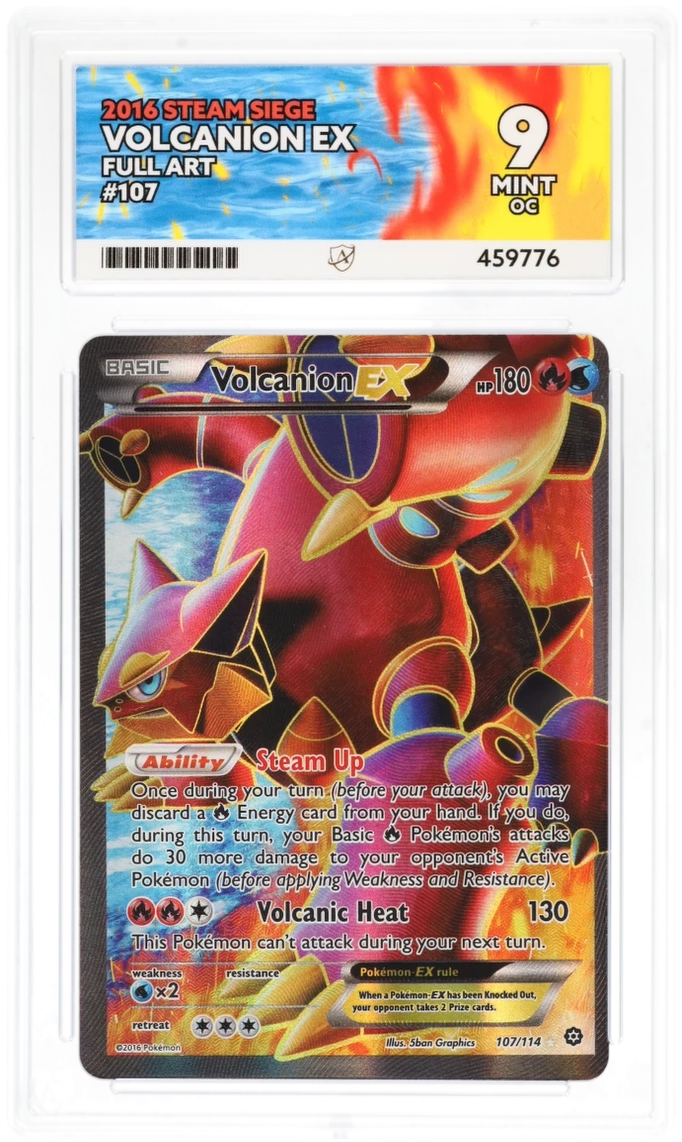 Volcanion EX Full Art 107/114 - Ace 9 - 2016 Steam Siege
