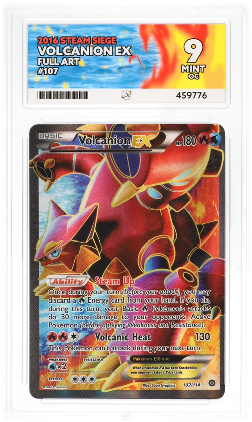 Volcanion EX Full Art 107/114 - Ace 9 - 2016 Steam Siege