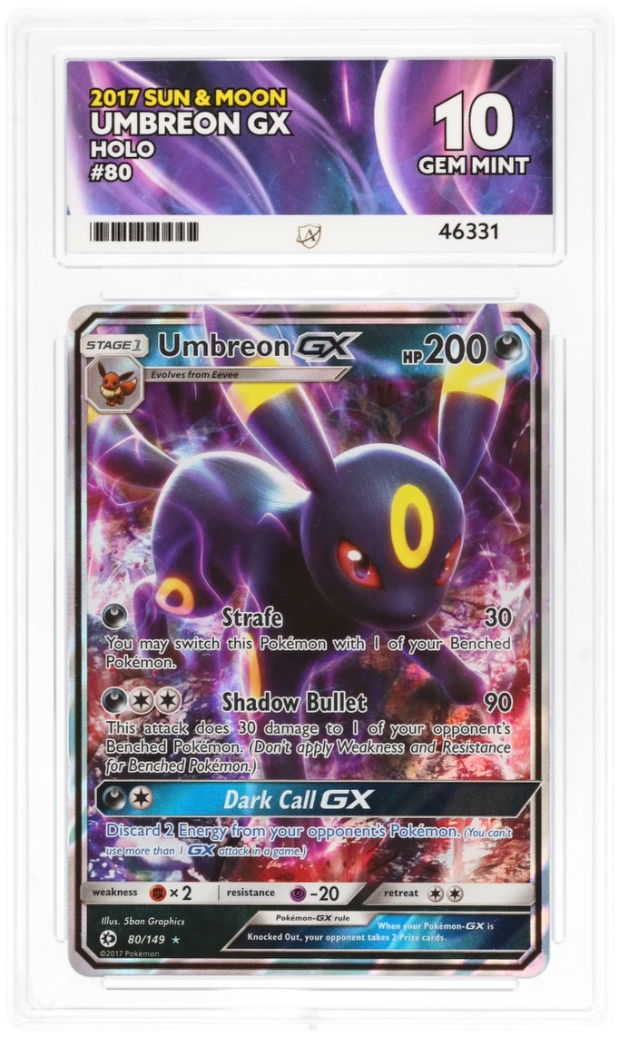 ACE 10 - Umbreon GX - 80/149 - Sun & Moon - Pokemon