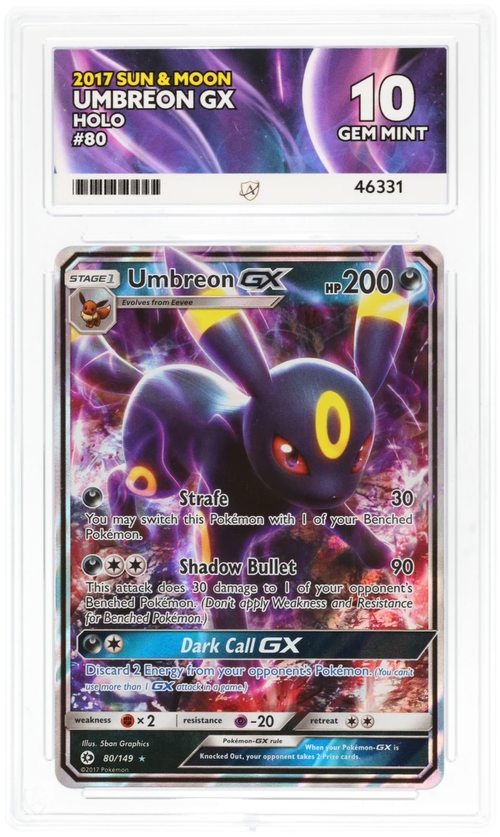 ACE 10 - Umbreon GX - 80/149 - Sun & Moon - Pokemon