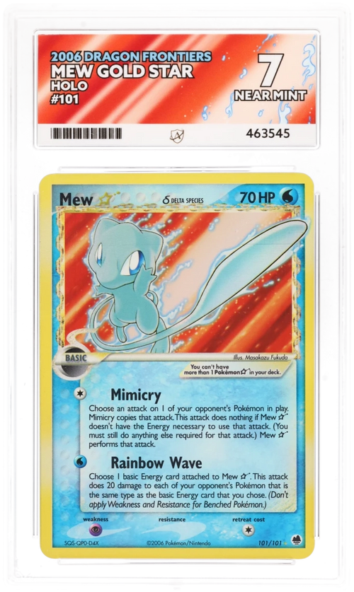 ACE 7 - Mew Gold Star - 101/101 - Dragon Frontiers - Pokemon