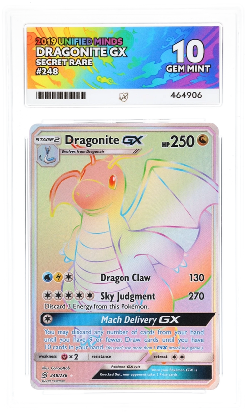 ACE 10 - Dragonite GX - 248/236 - Unified Minds - Pokemon
