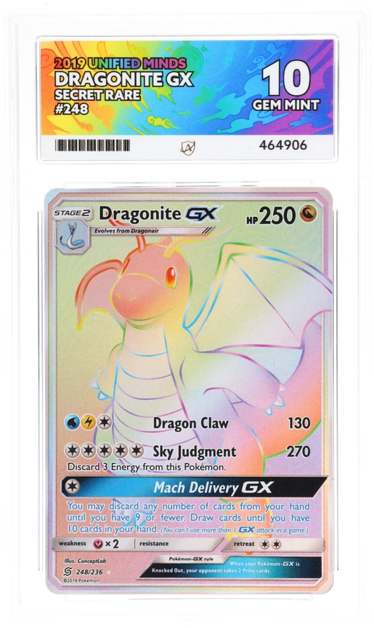 ACE 10 - Dragonite GX - 248/236 - Unified Minds - Pokemon