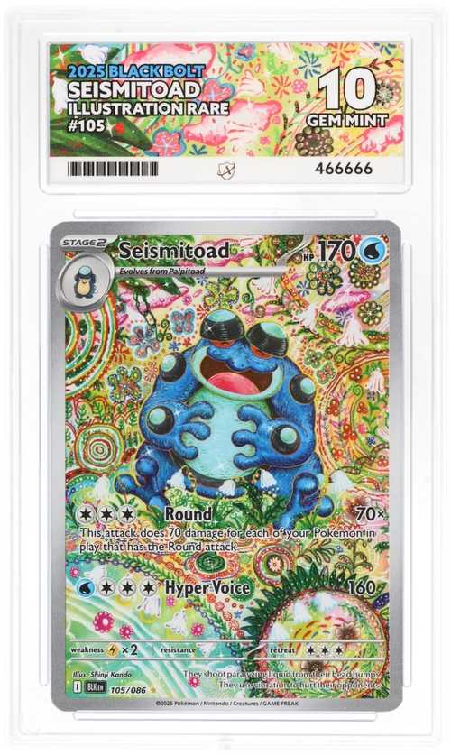 Seismitoad IR 105 - Ace 10 - 2025 Black Bolt