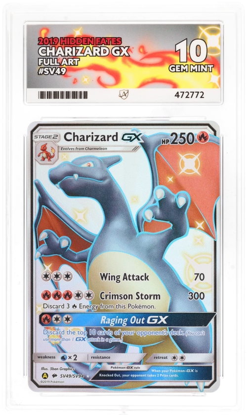 Charizard GX SV49 - Ace 10 - Hidden Fates