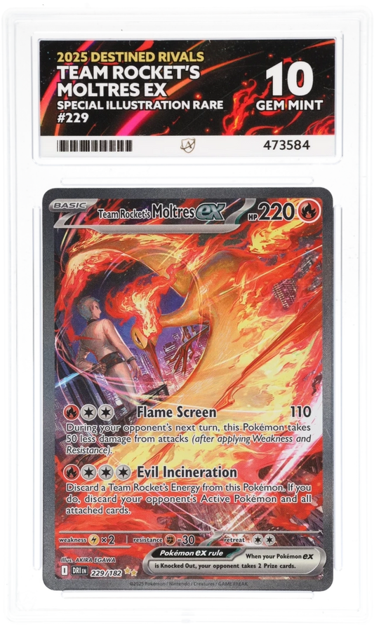 Team Rocket's Moltres EX SIR 229/182 - Ace 10 - Destined Rivals