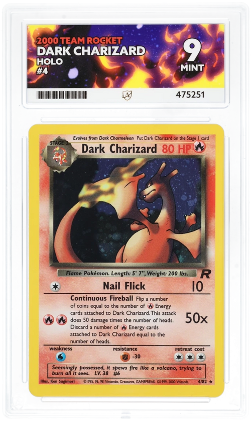 Dark Charizard Holo 4/82 - Ace 9 - 2000 Team Rocket