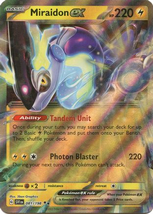 Miraidon ex - 081/198 81 - SV01 Scarlet & Violet Base Set Holofoil