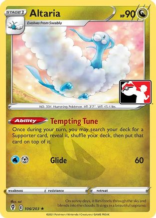 Altaria - 106/203 106 - Prize Pack Series Cards