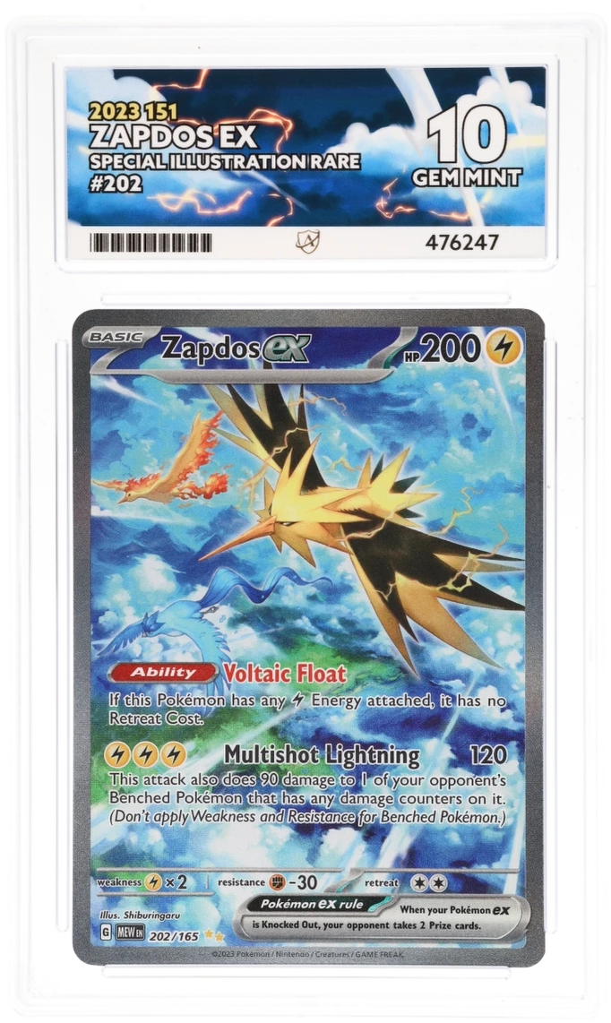 Zapdos EX SIR 202/165 - Ace 10 - 151
