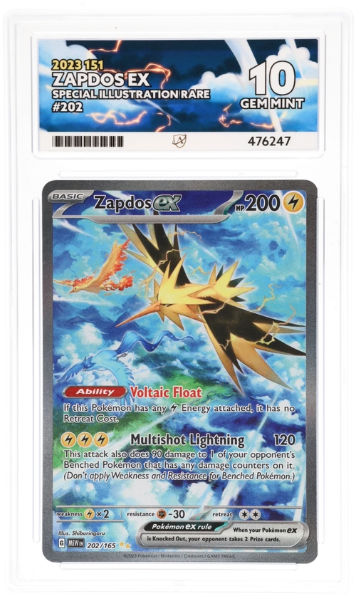 Zapdos EX SIR 202/165 - Ace 10 - 151
