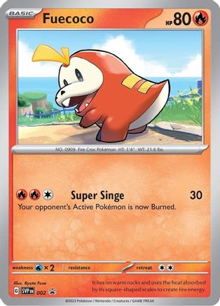 Fuecoco 2 - SV Scarlet & Violet Promo Cards Holofoil