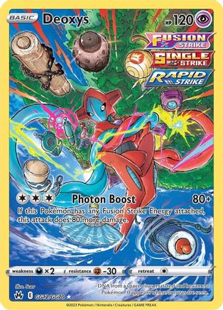 Deoxys GG12/70 - Crown Zenith Galarian Gallery Holofoil