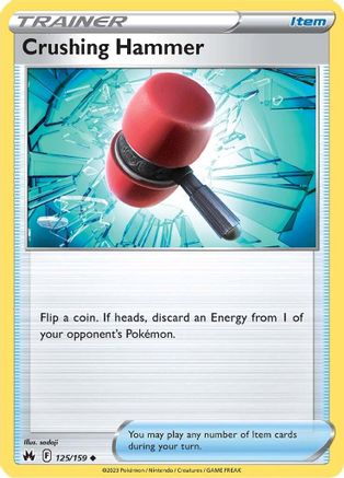 Crushing Hammer 125/159 - Crown Zenith Reverse Holofoil