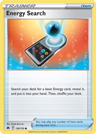 Energy Search 128/159 - Crown Zenith Reverse Holofoil