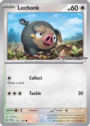 Lechonk (Pokemon Center Exclusive) 155 - Miscellaneous Cards & Products Holofoil
