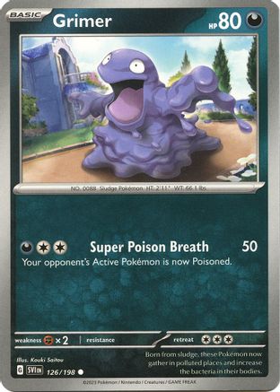 Grimer 126 - SV01 Scarlet & Violet Base Set Reverse Holofoil