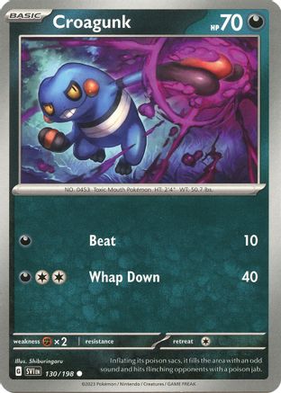 Croagunk 130 - SV01 Scarlet & Violet Base Set
