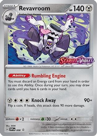 Revavroom 8 - SV Scarlet & Violet Promo Cards Holofoil