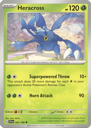 Heracross 2 - SV01 Scarlet & Violet Base Set Reverse Holofoil