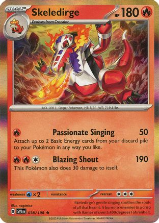 Skeledirge 38 - SV01 Scarlet & Violet Base Set Holofoil